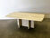 Vintage travertine marble coffee table, France 1980s