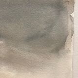 Watercolor winter landscape