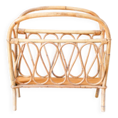 Porte-revue en bambou / rotin, 1960