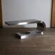 Rare Marzio Cecchi Steel Diapason Desk For Studio Most Firenze, 1970s