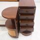 Mid-century meridian by Giuseppe Gibelli with bedside table.