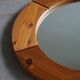 Wall mirror in solid pine by Glasmäster Markaryd, Sweden, 1960s.