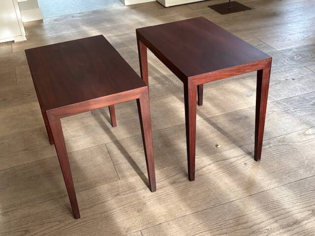 2 rosewood bedside tables by Severin Hansen - Denmark 1960s
