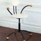 MEMPHIS style white leather chair