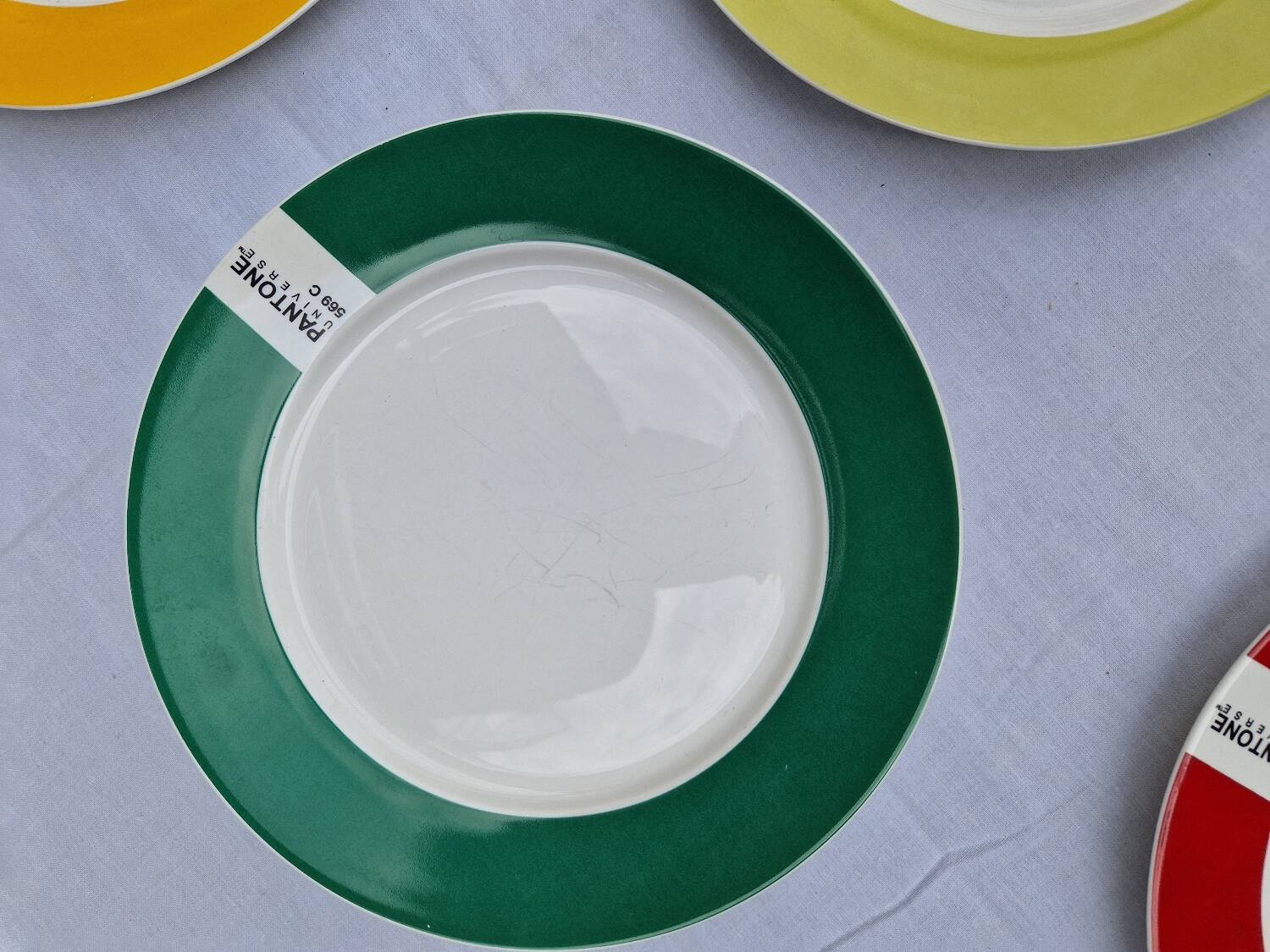 Set of 8 Pantone Dessert Plates by Luca Trazzi for Serax