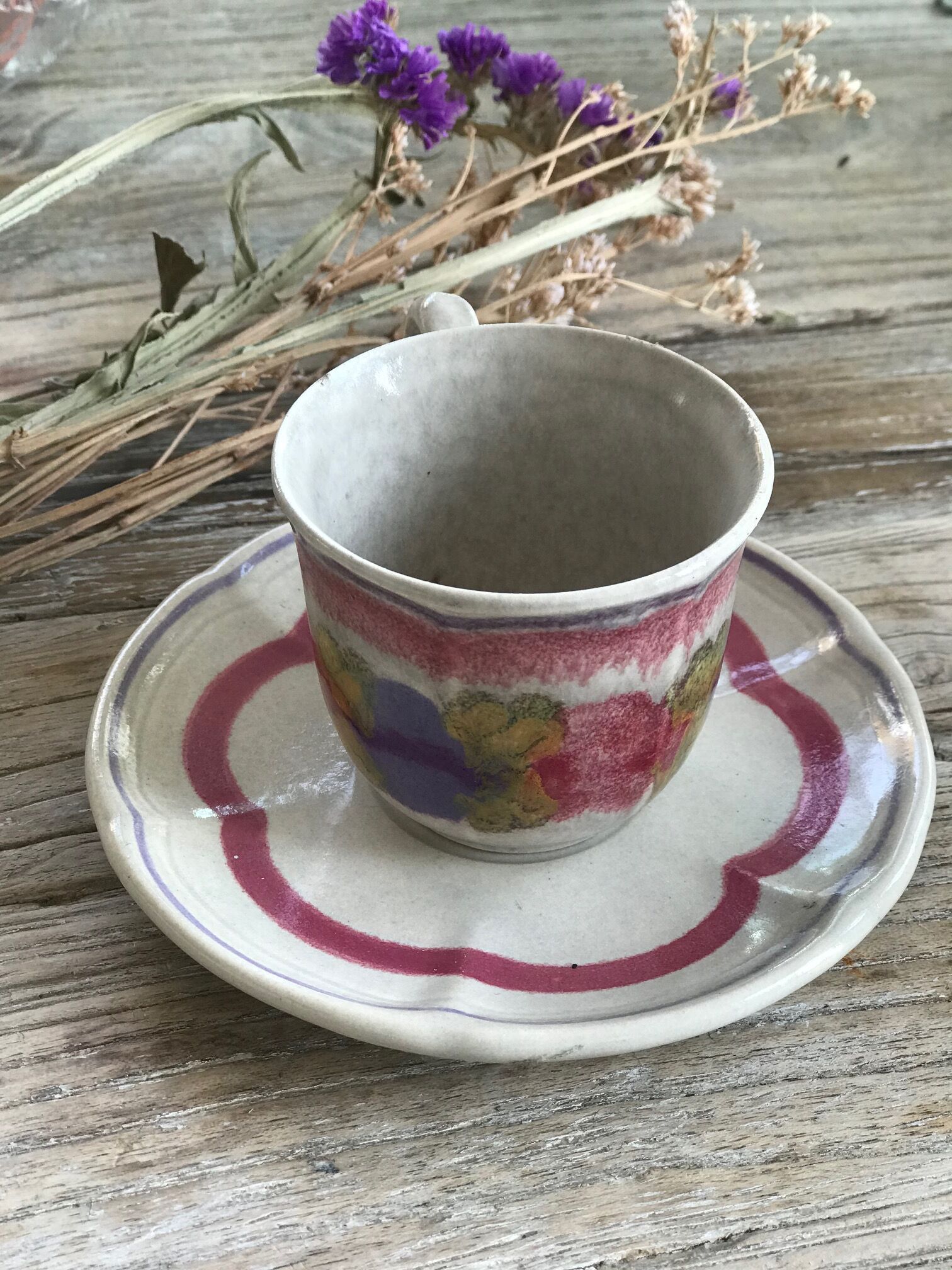 Lot of 6 vintage coffee cups