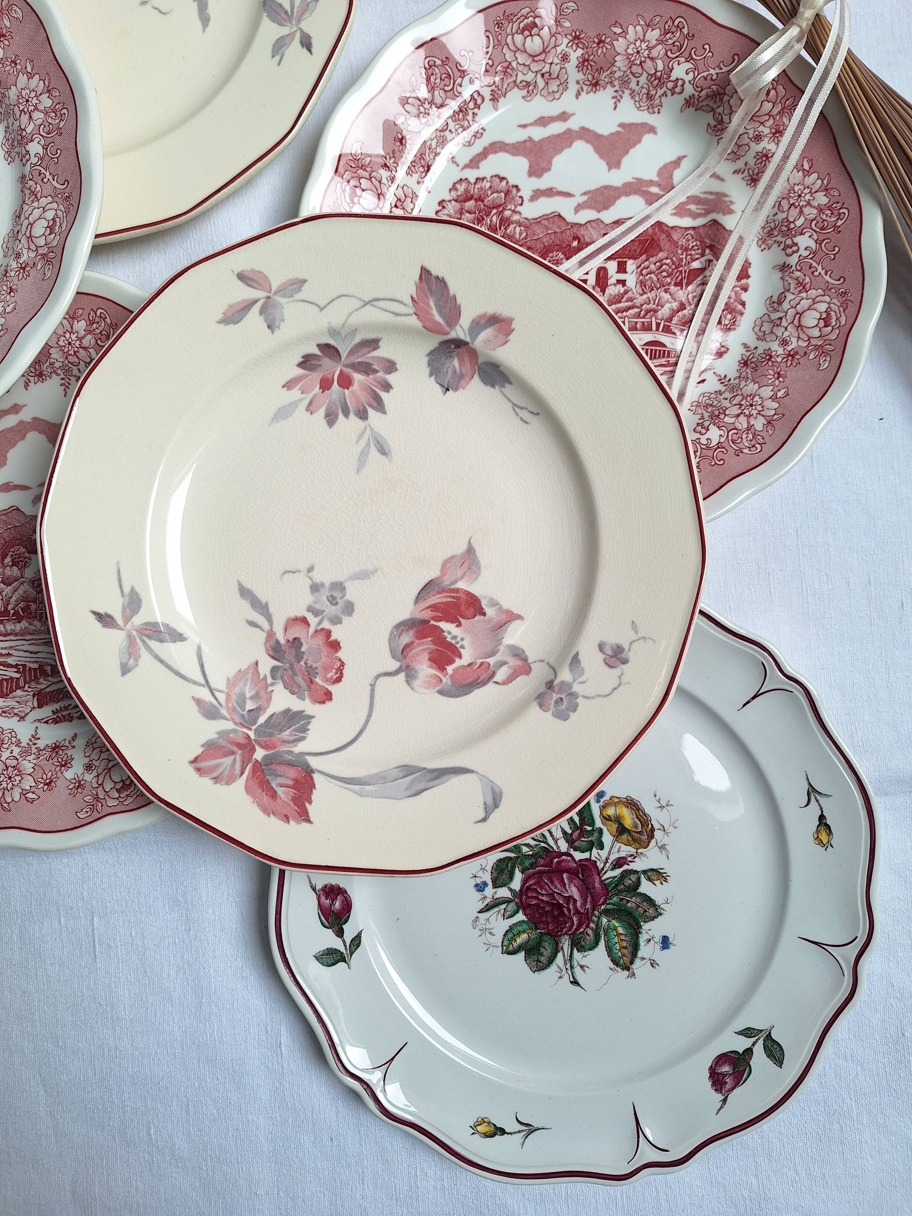 Vintage dessert plates