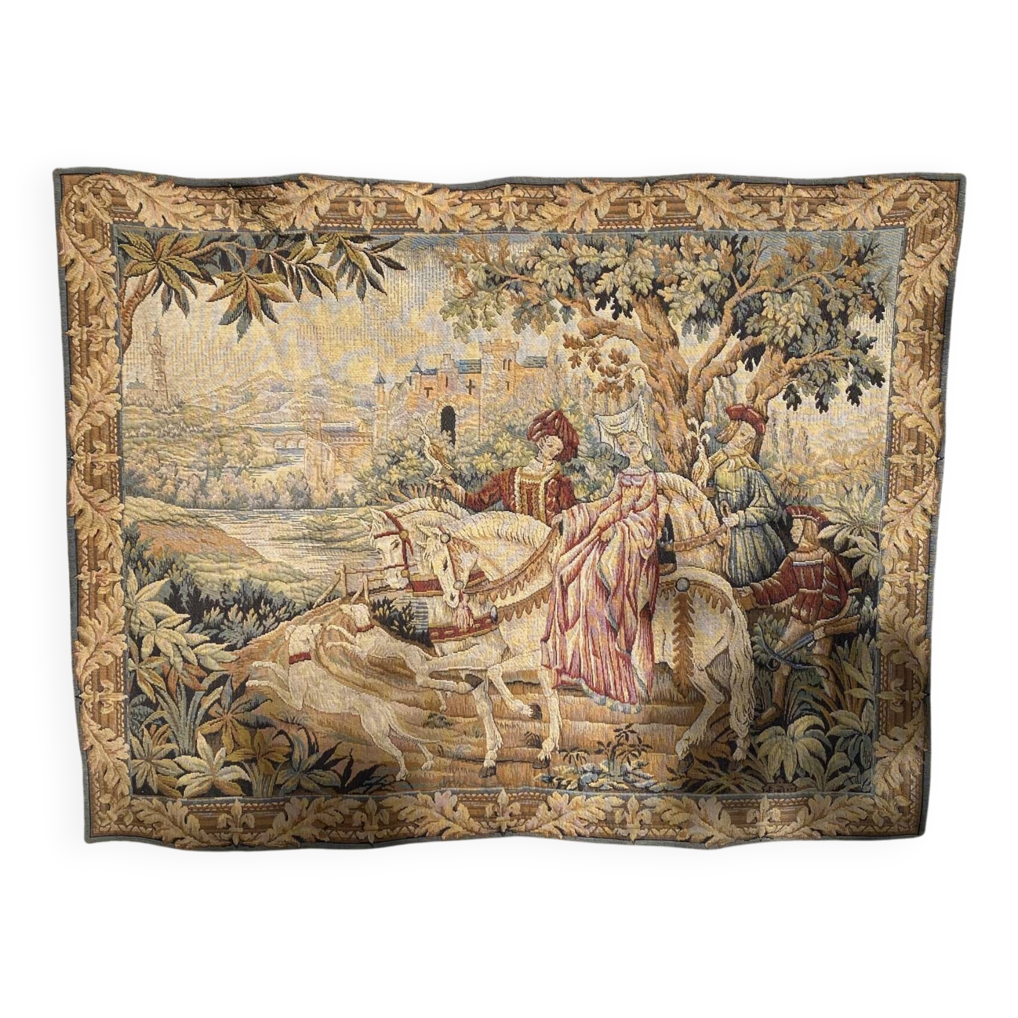 Tapisserie murale "Chasse royale ", Franklin Mint, fabriqué en France