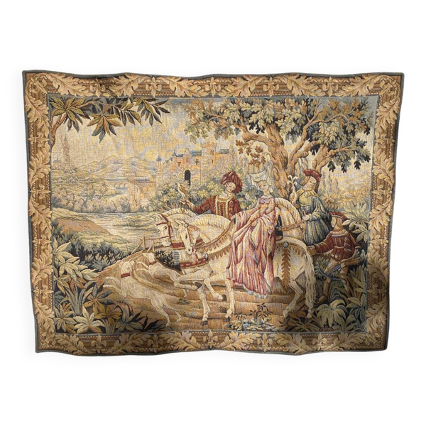 Tapisserie murale ''Chasse royale '', Franklin Mint, fabriqué en France