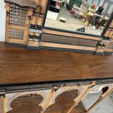 Workshop of Giuseppe Parvis - Large console and its mirror Egypt around 1880