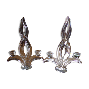 set de 2 bougeoir chandelier