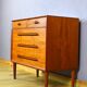 Commode en Teck de Ejvin Johansson Édition Gern Mobelfabrik 1960