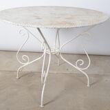Table de jardin en fer forgé