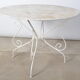 Table de jardin en fer forgé