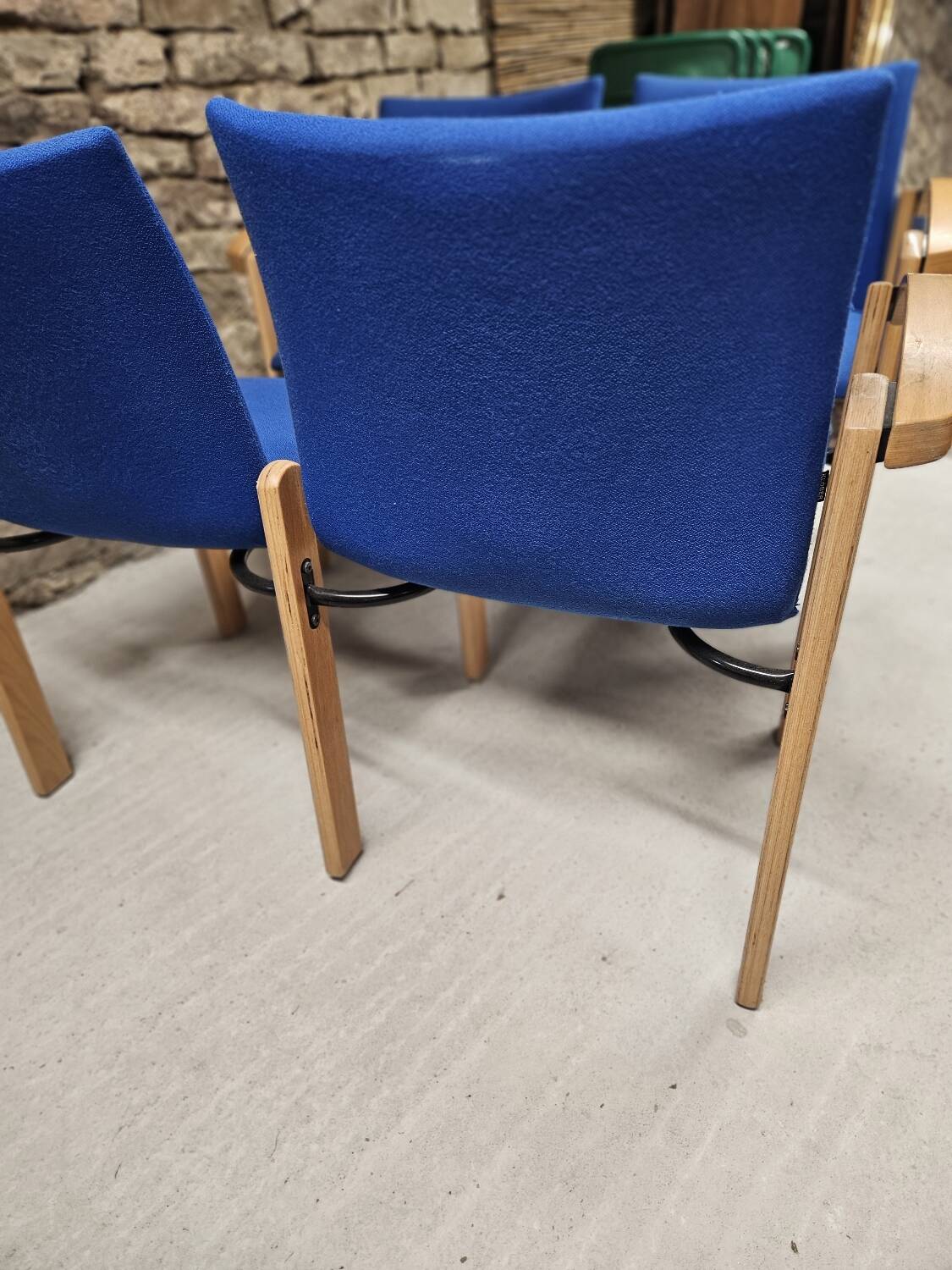 Set of 2 waiting room benches 1980/90