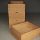Storage Boxes in beech wood by Wim den Boon, 1967. Set of 4