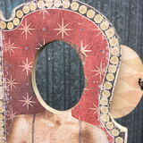 Vintage wood theme screen circus