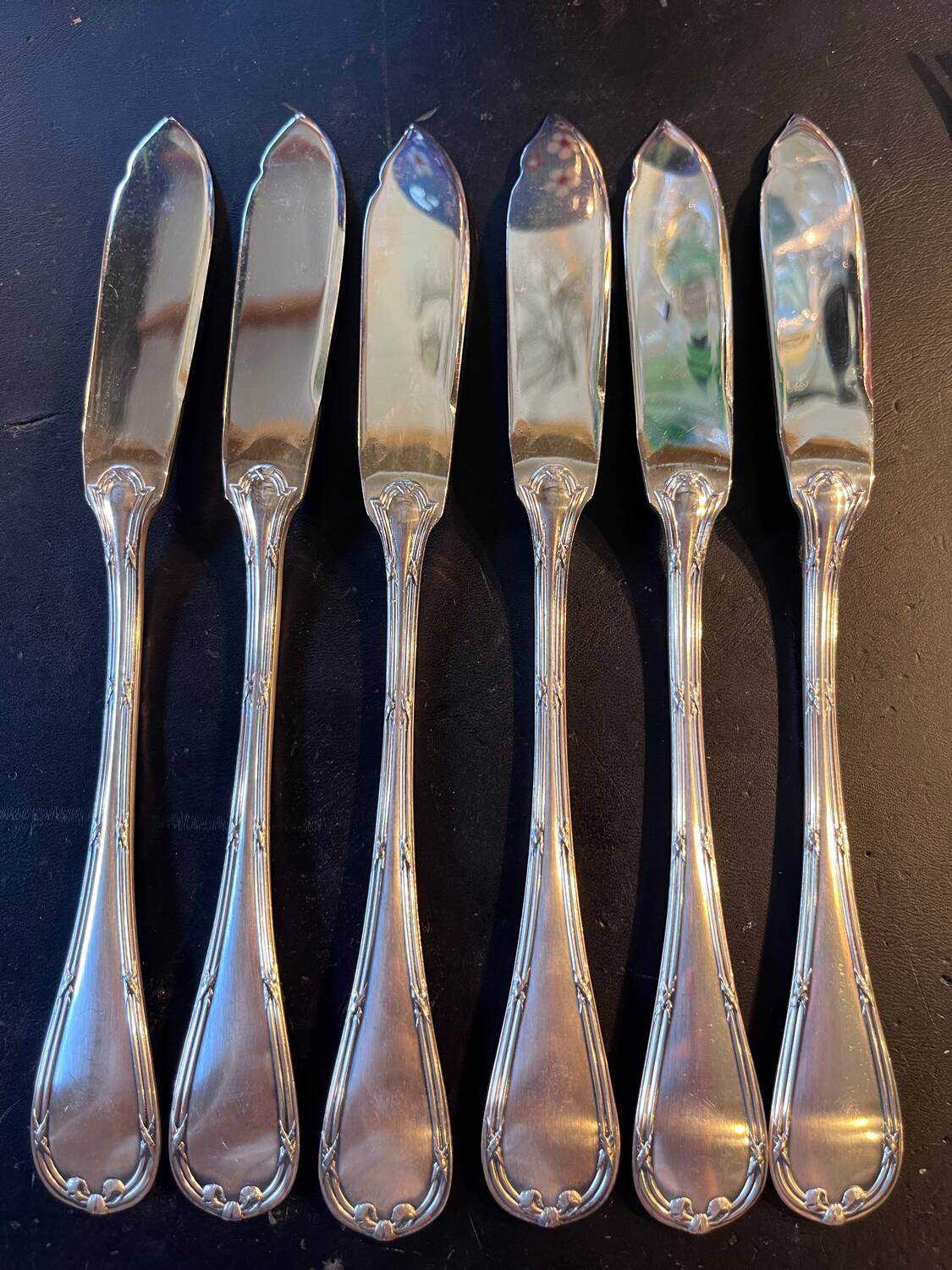 6 Christofle fish cutlery