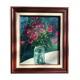 Bouquet plum paint on framed wood
