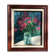 Bouquet plum paint on framed wood