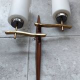 Large pair of modernist wall lights from LUNEL