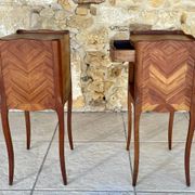 Paire de chevets , Style Louis XV en Palissandre