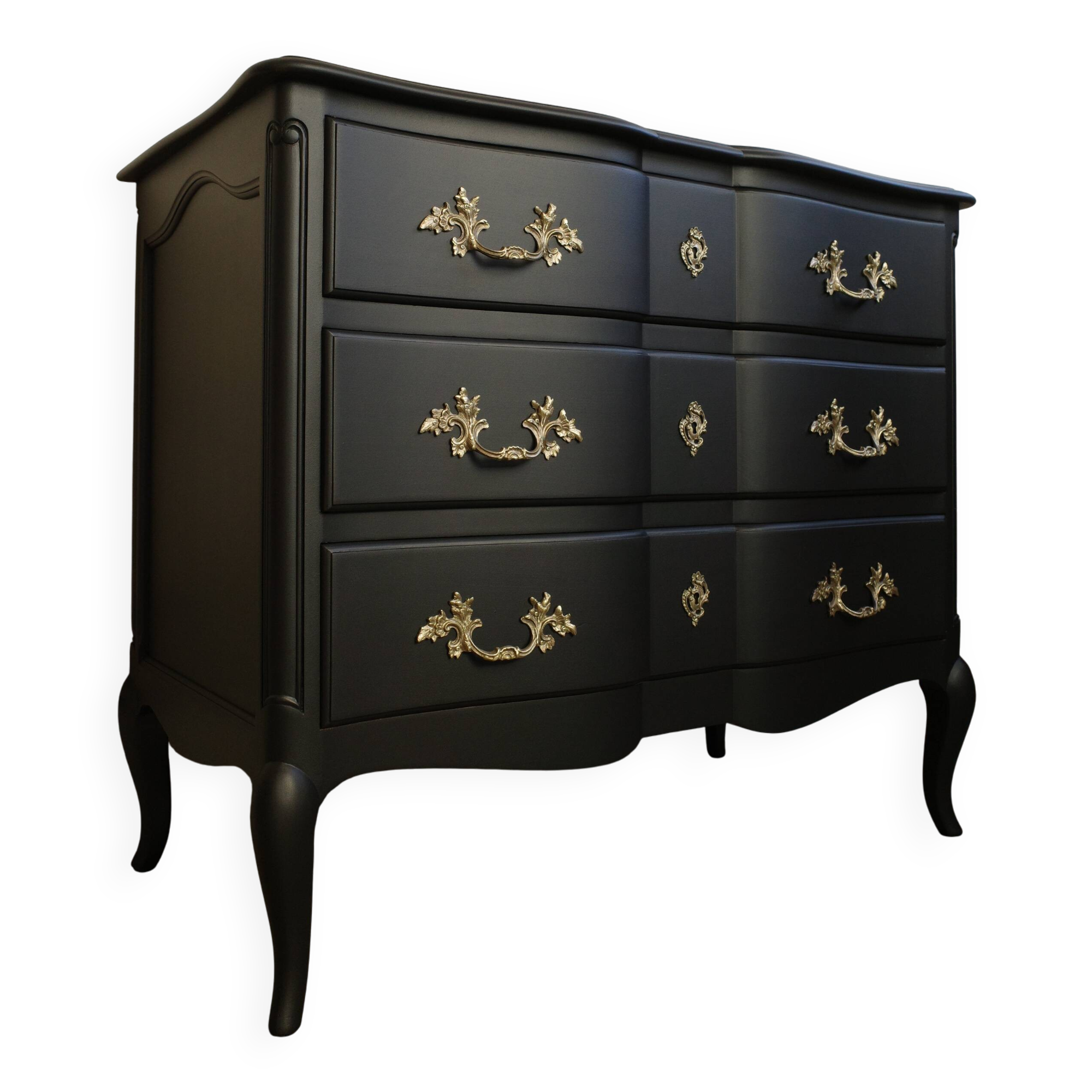 Commode vintage noire