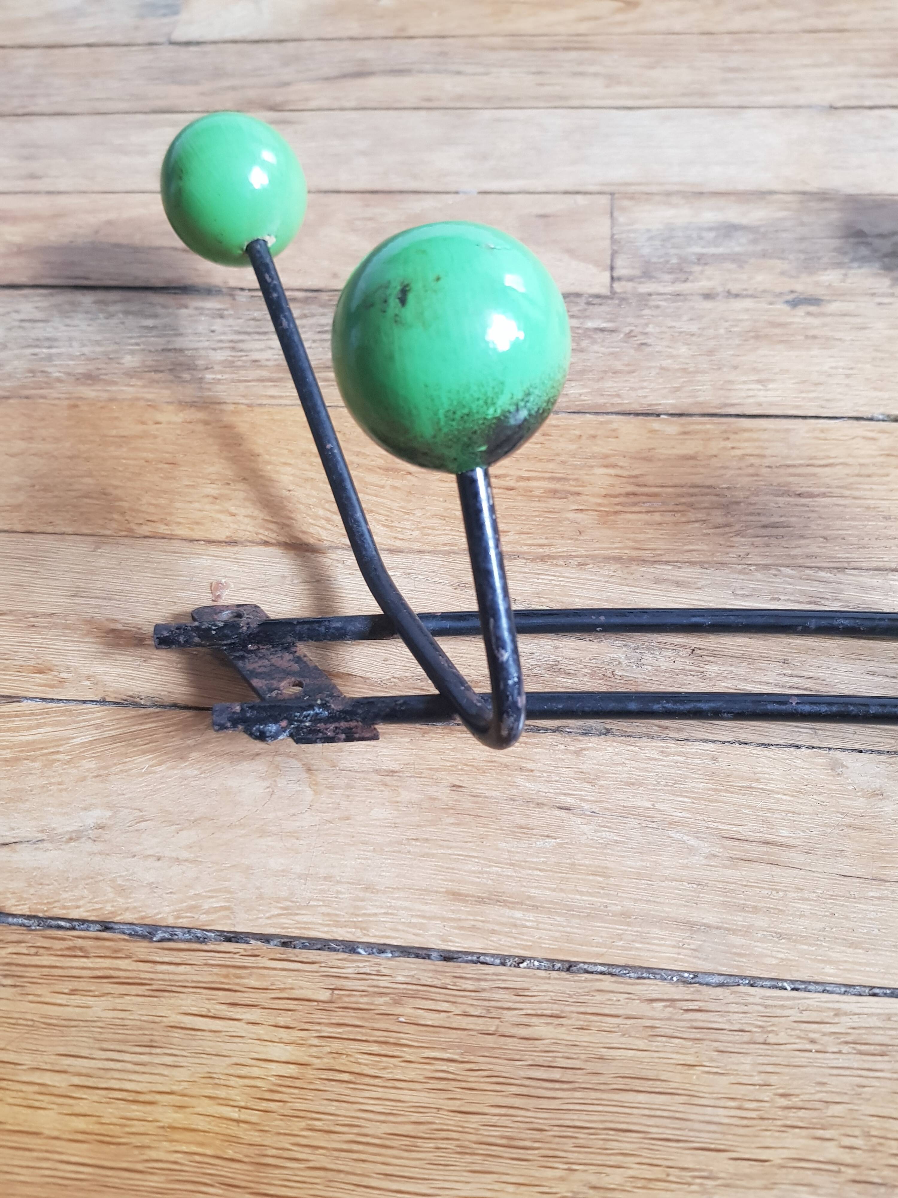 Vintage wall coat rack