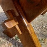 Large old solid oak monastery table