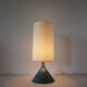 Vintage blue sandstone lamp 1960