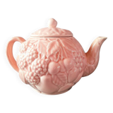 Fruit teapot in slip.