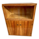 Scandinavian bar cabinet on casters