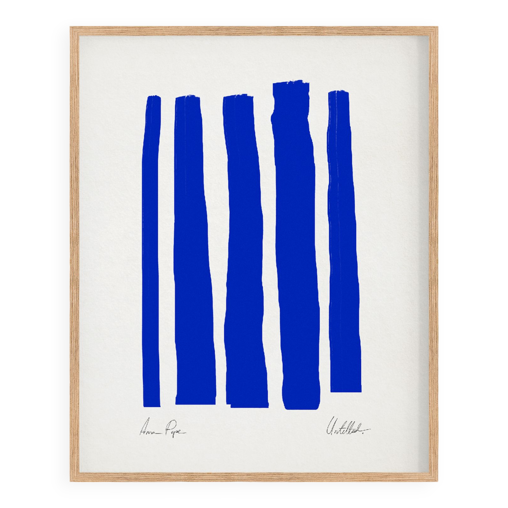 Abstract blue giclee print, 50x70cm