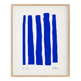 Abstract blue giclee print, 50x70cm