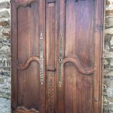 Pair of Louis XV oak wardrobe doors – 18th century