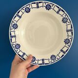 Set of 5 old earthenware plates Céranord St Amand - Made in France