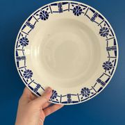Set of 5 old earthenware plates Céranord St Amand - Made in France