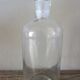 Clear glass bottle vase 500