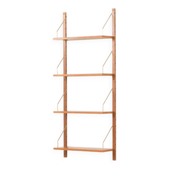 Scandinavian mid-century shelving system in teak 1960s