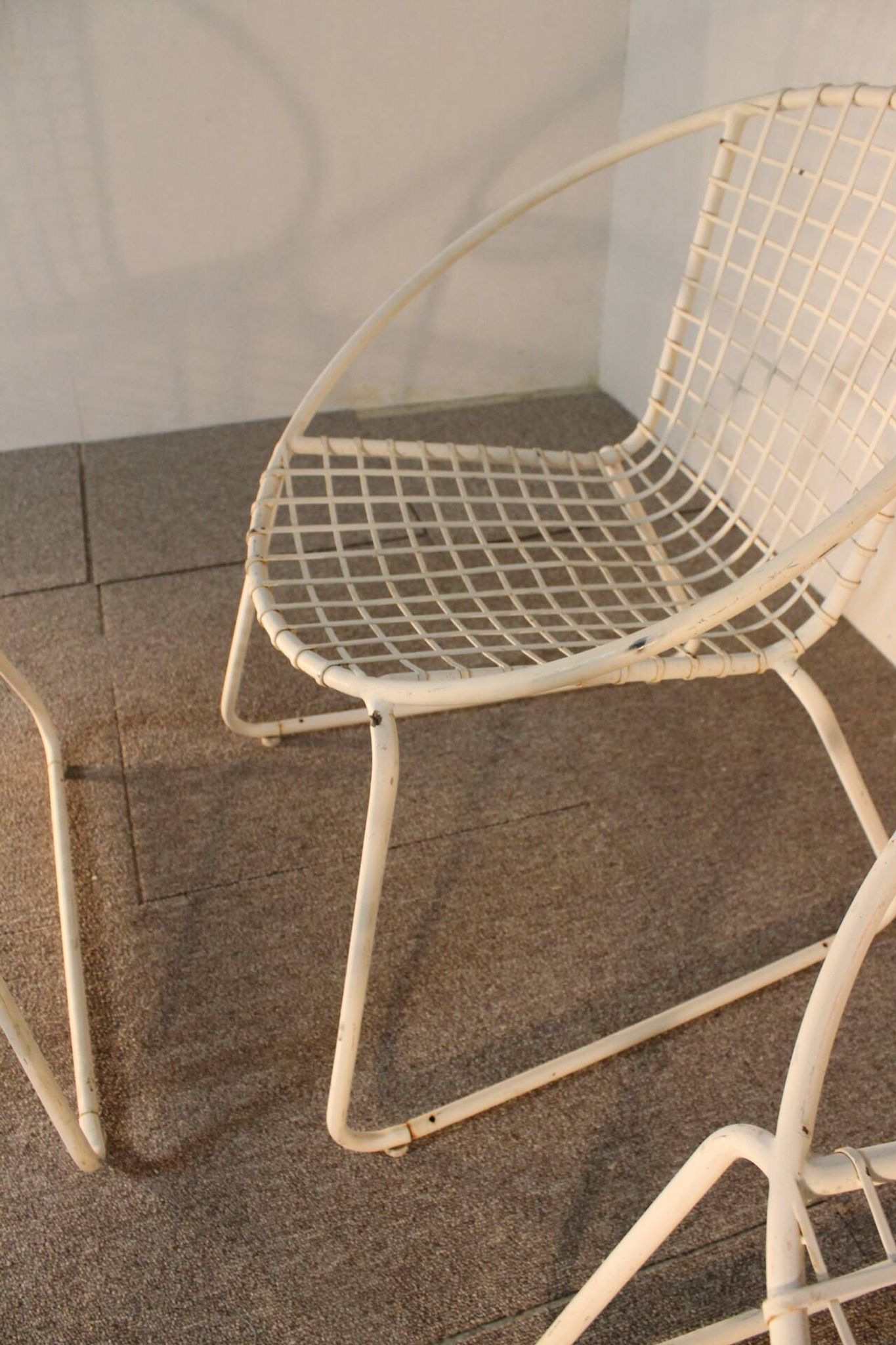 4 iron armchairs, design