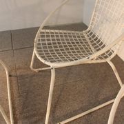 4 iron armchairs, design