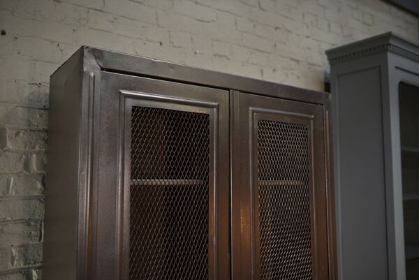 Armoire grillagée Tolix 2 portes en métal
