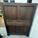 Pair of Gothic style cabinets in dark oak from the 19th century.