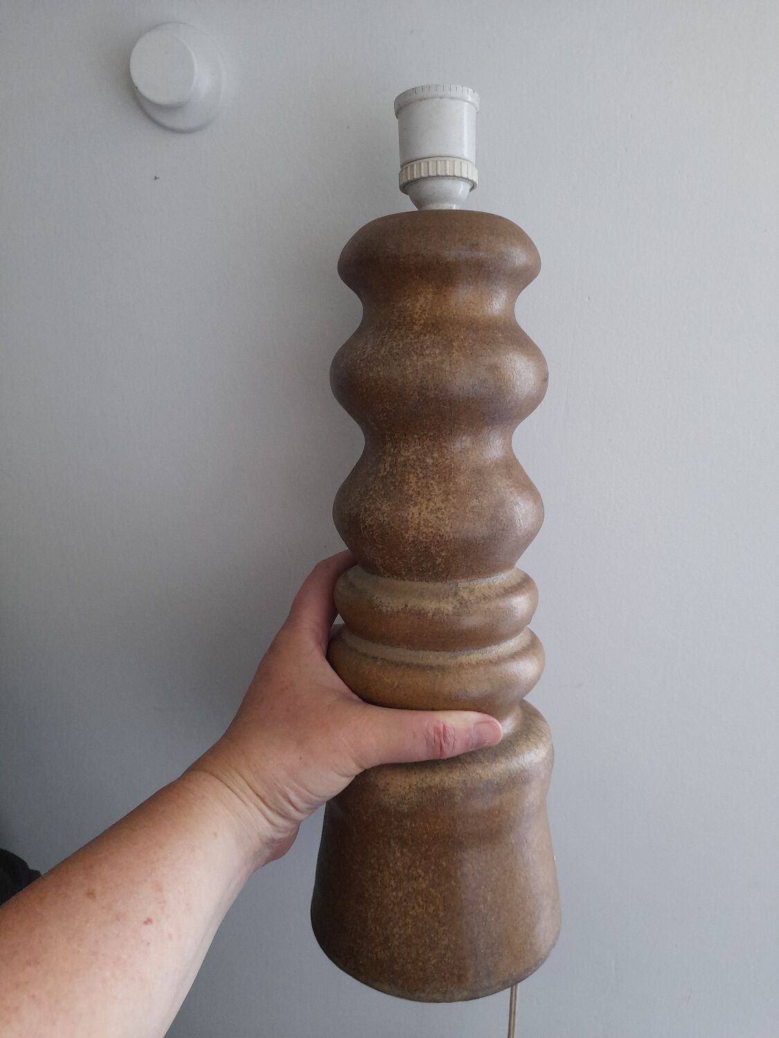 70s ceramic lamp base