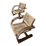 Pair of  armchairs  Vibo Vesoul, France 1930s