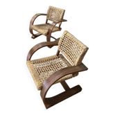 Paire de Fauteuils  Vibo Vesoul, France 1930's