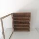 Old pharmacy showcase in wood and glass, 4 tablets 50