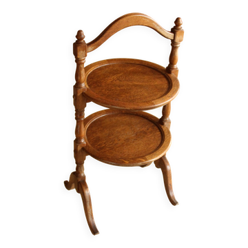 Side table - etagere - handmade of oak wood