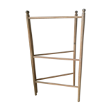 Old natural wood towel rack