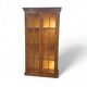 Faux bamboo cabinet by Jonathan Adler / glass layers / 1980s